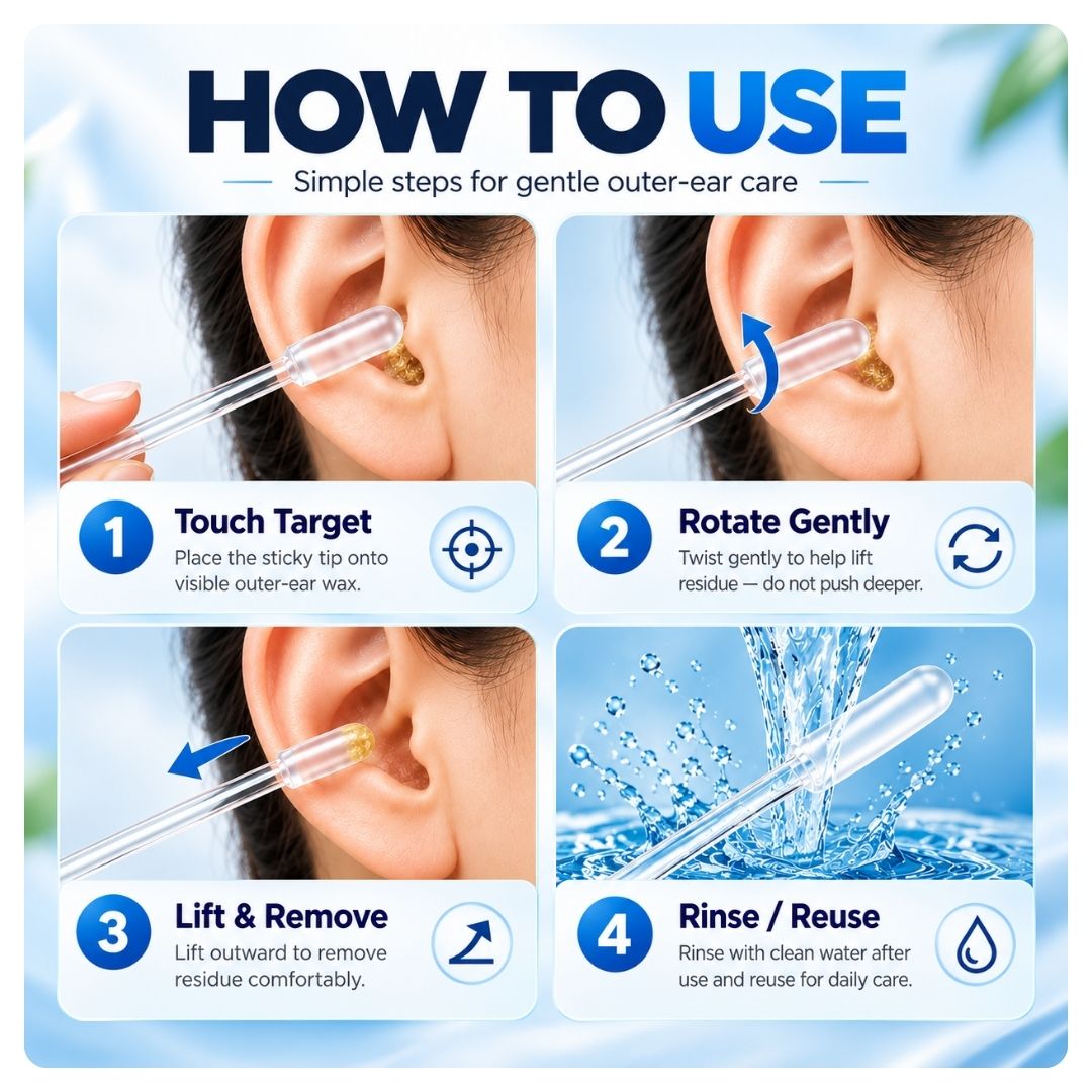 Reusable Sticky Ear Cleaner